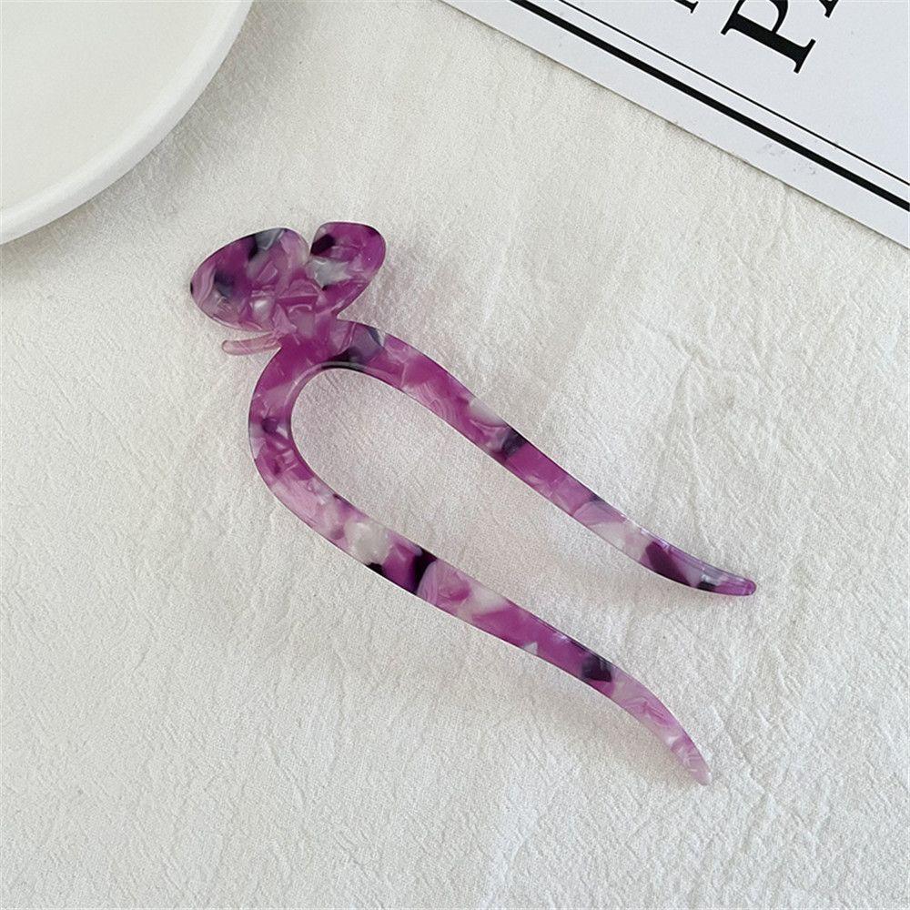 

Retro Style U Shaped Hairpin Curved Hair Stick Shell Hair Pin Metal Hair Pin Fork Sticks Pins Women Girls Gift Hair Styling Tool