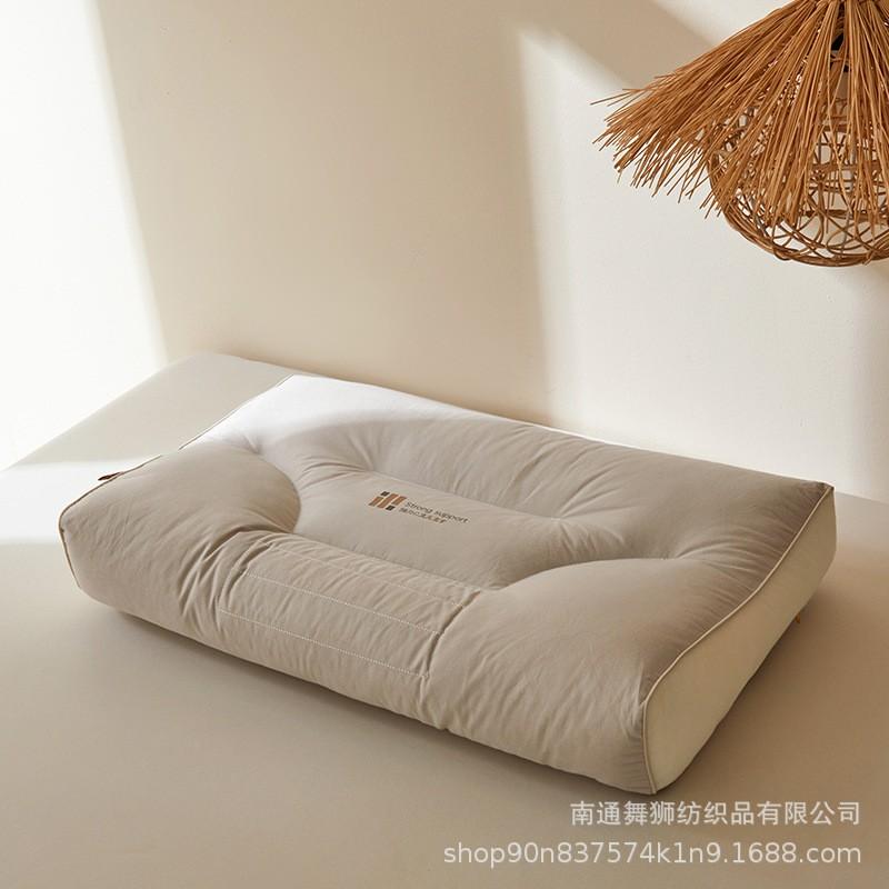 Ergonomic Cervical Support Pillow With Bamboo Fiber Layer Memory Foam Alternative Neck Pain Relief Better Sleep