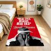 2pac Customize Text Carpet Design for Playrooms Living Rooms Balcony Hallway Anti-slip Rug Office Home Decor Best for Christmas