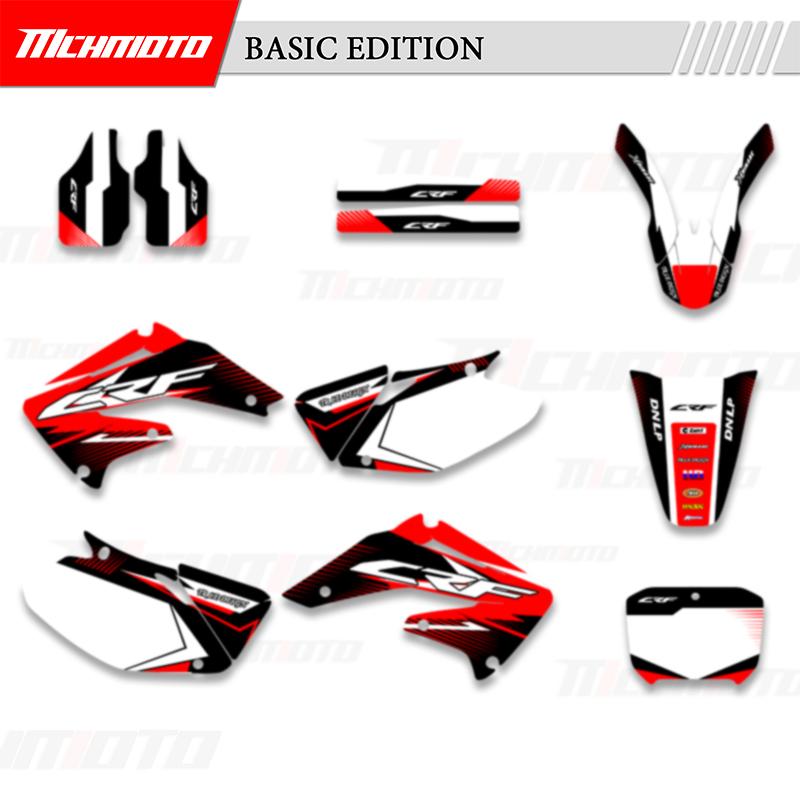 MCHMFG Graphics Backgrounds Decals Stickers Kits for Honda CRF450R CRF450 2002 2003 2004 CRF 450 450R CRF 450 R