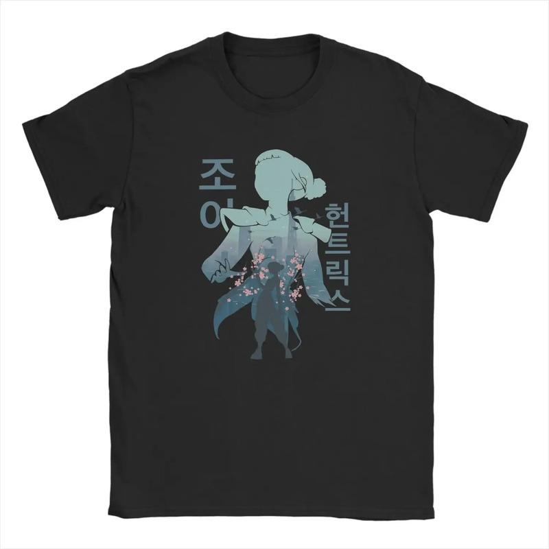 Camiseta Streetwear Summer Kpop Demon Hunters Zoey Huntrix H S разноцветный