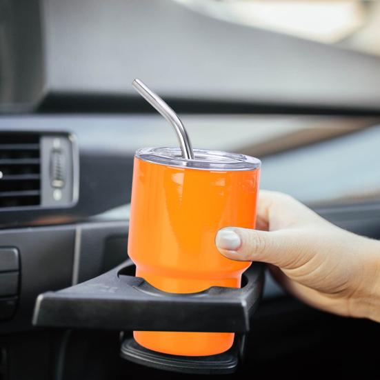 1/6Pcs Stainless Steel Tumbler Shot Glass with Straw Lid 90/150ml Mini Multi-Purpose Cup for Cocktails Coffee Whiskey Portable Beverage Container for