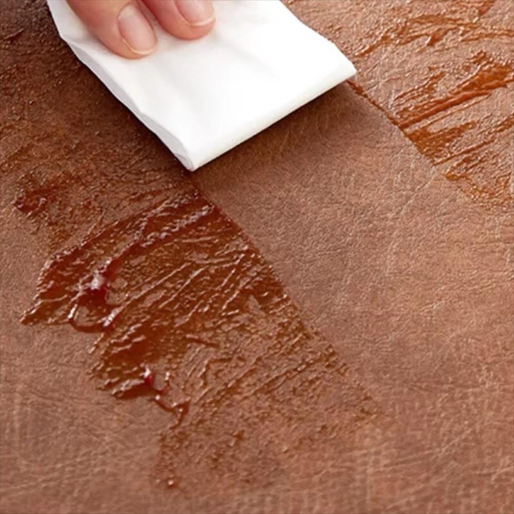 Faux Leather Table Placemats Double-Sides Square Dining Table Mat Waterproof Heat Resistant Table Place Mats For Kitchen Dining