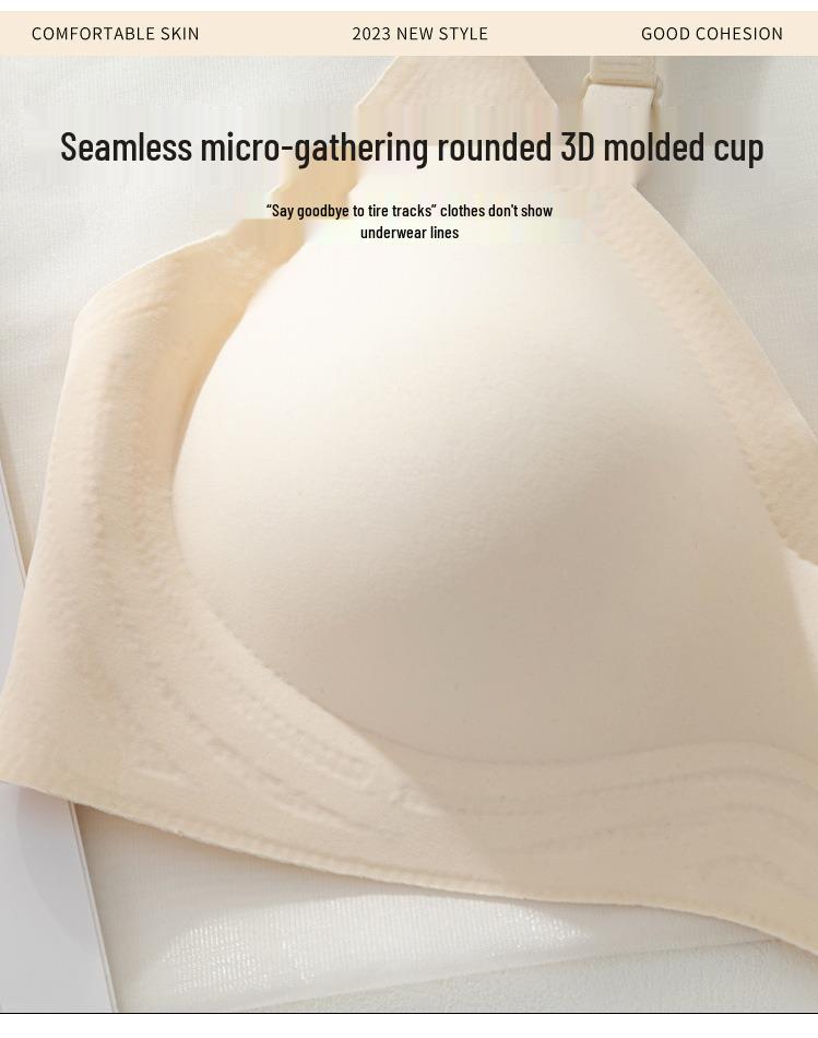 Seamless Push-Up Bra for Women: Soft, Wireless, Anti-Sagging Support for Small Chests
