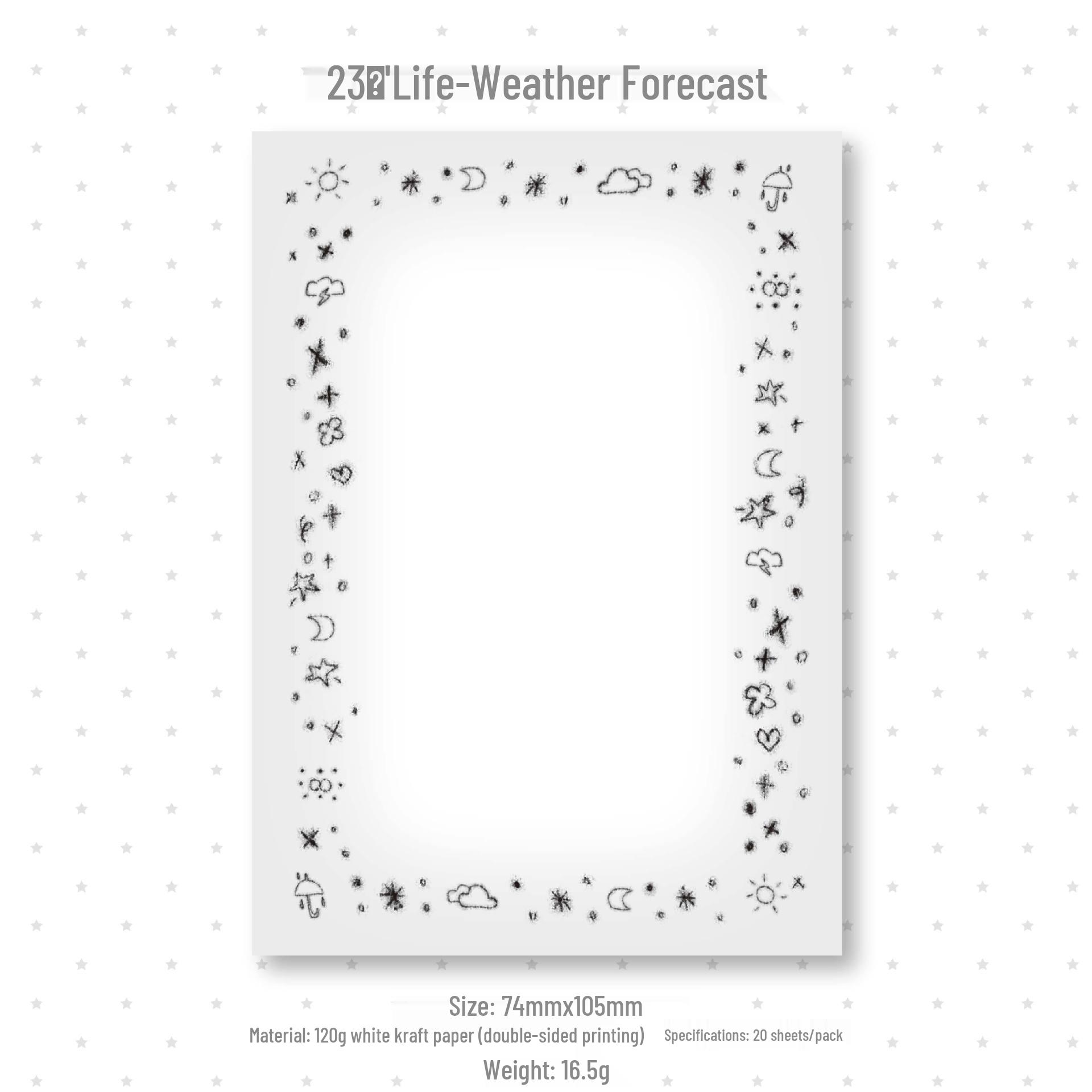 

AGUGU23℃ Daily Salt-Style Sticky Notes Planner Refill (74x105mm)
