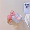 Apple Airpods1/2 Transparent Wind Pink Tutu Love Bluetooth Headset Cover For Airpodspro3