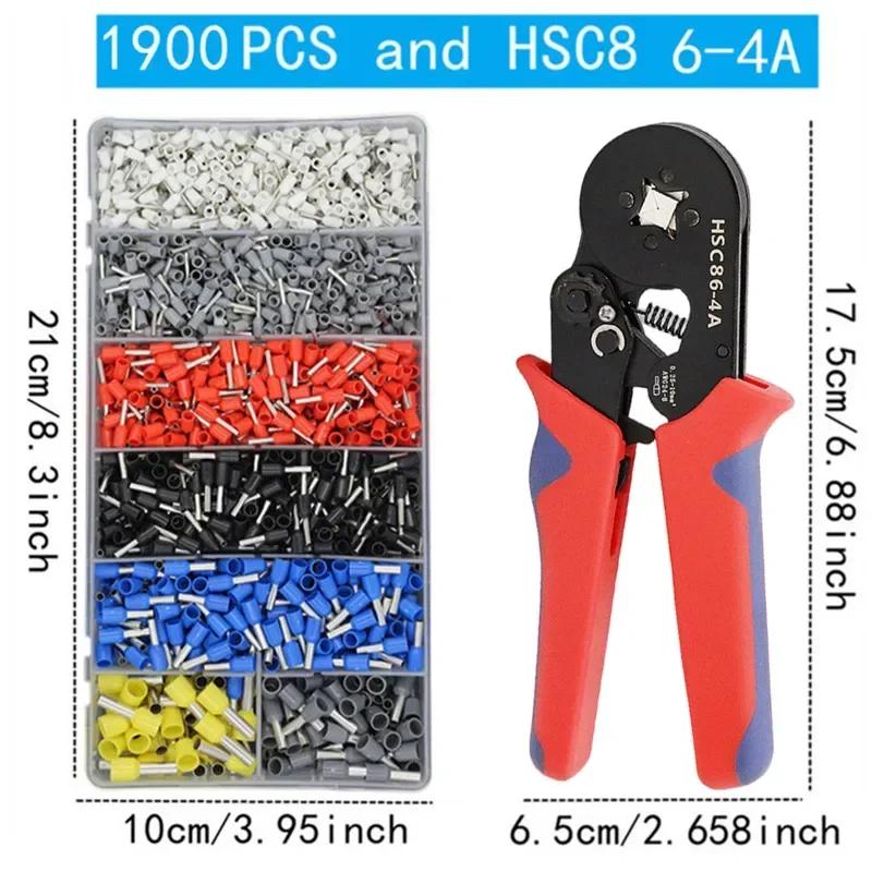 400-2120PCS Box VE Tubular Crimp Terminals Wire Insulated Terminator Block Cord End Connector Electrical Tube Terminal