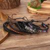 Bohemian Ethnic Style Woven Rope Bracelet Set for Men & Women Retro Leather Jewelry