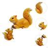 Squirrel Statue Resin Figurine Landscape Ornament Craft Gift DIY Garden Accessories Animal Sculpture