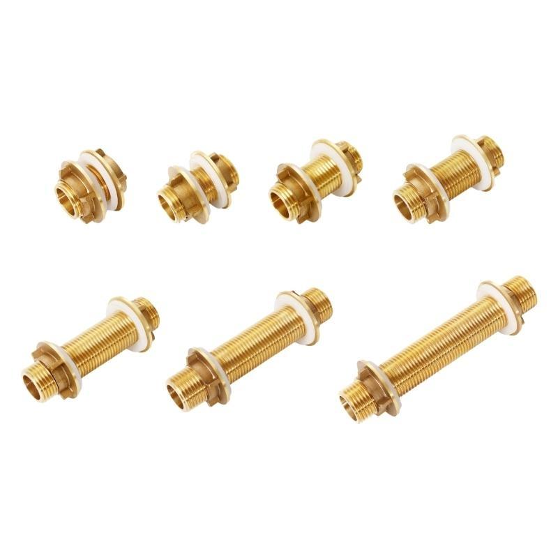 Brass Hose Bulkhead Fitting Connector Suitable for Water Tanks, Ensures Firm Installation Quick Repairs And Maintenance
