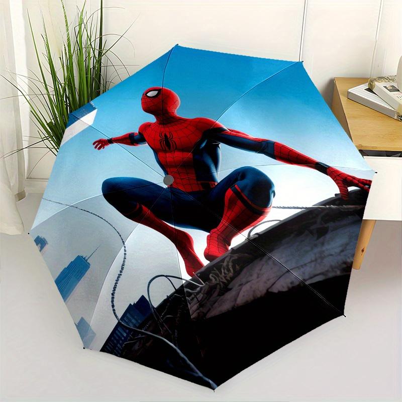 

Spider Man, Web Slinger Automatic Opening and Closing Umbrella, Compact Travel Umbrella, Lightweight and Portable, Suitable for Beach Commut