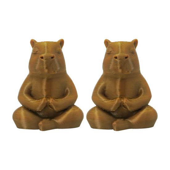 Meditation Cartoon Figure Hand Carved Wooden Small Animal Statue Desktop Mini Sculpture Decorative Handmade Ornament