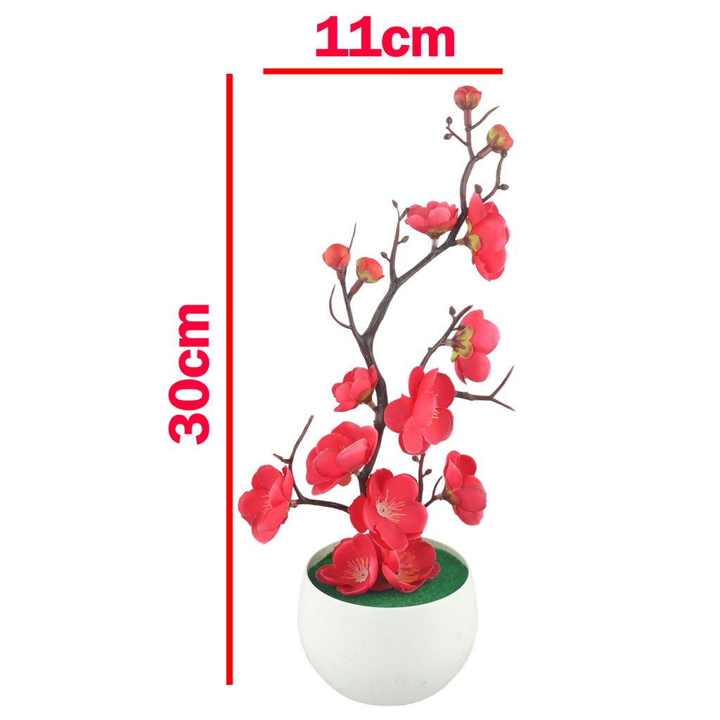 Decorative Artificial Plants Fake Plum Blossom 1PCS Hot Sale Plum Desk Potted Potted Plants Fake Simulation Tree