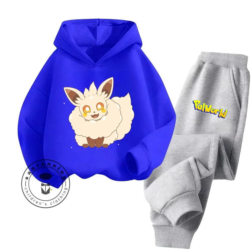 Palworld Cartoon Children's Hoodie Set Youth Sunshine High Appearance Level Anti Bacterial Anti Wrinkle New Hoodie Pure Cotton