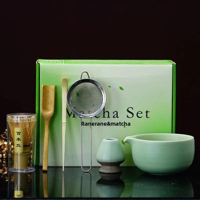 Ancient Pottery Tea Set Complete Set Matcha Beater Tea Brush Japanese Matcha Set Kit Tea Maker Tea Ceremonial for Beverage Shop