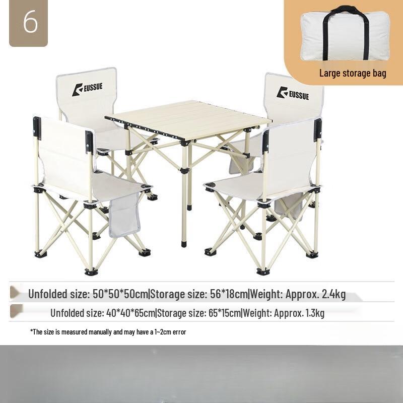 OEING Outdoor Folding Picnic Table and Chair Set