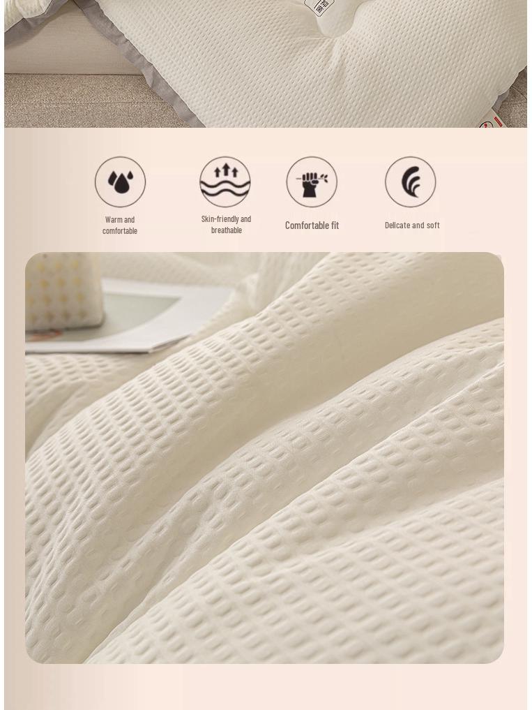 Thickened Warm Cotton-Soy Quilt for All Seasons - Single & Double Dorm Bedding