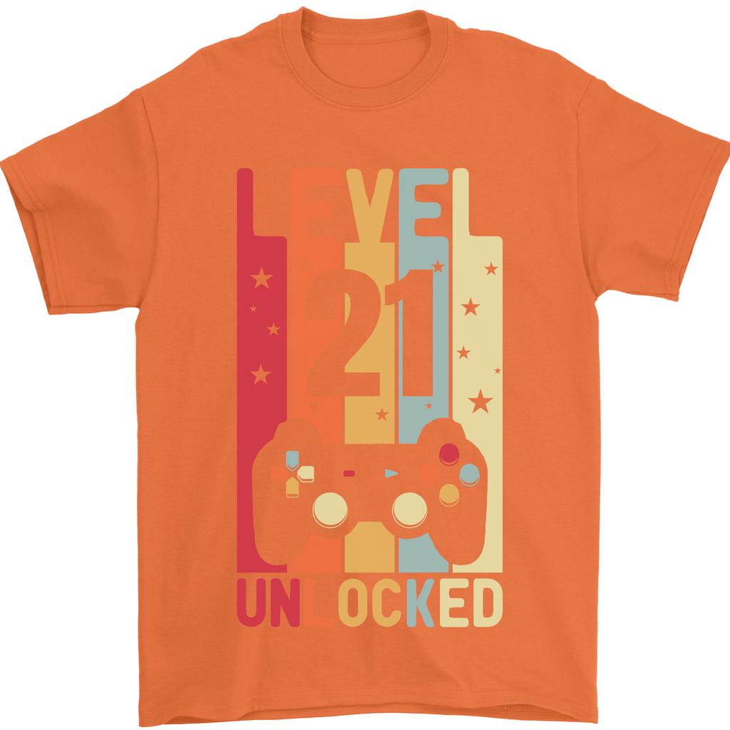 21st Birthday 21 Year Old Level Up Gaming Unisexs TShirt 100 Cotton