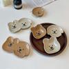 Cartoon Bear Ceramic Dishes Mini Condiments Appetizer Plates Snacks & Dipping Sushi Soy Sauce Vinegar Saucer Kitchen Tableware