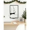 Metal Wall Decor Abstract Art for Women Black Contemporary Wall Art Gifts for Her Unique Home Decoration