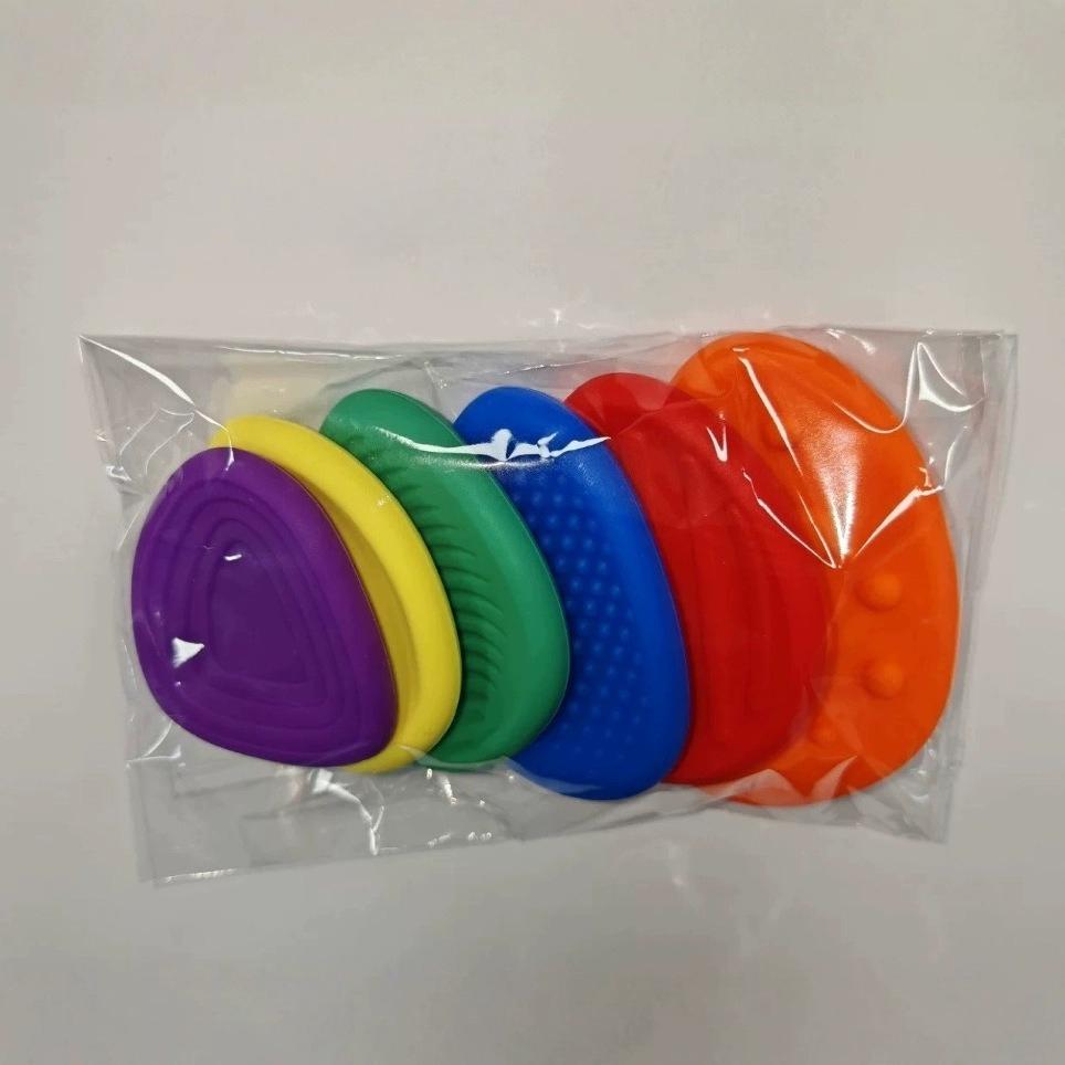 Fidget Toys Sensory Stone 6 Pack Textured Worry Stone Social Emotional Feelings Toys For Special Needs Fidget Stress Toys