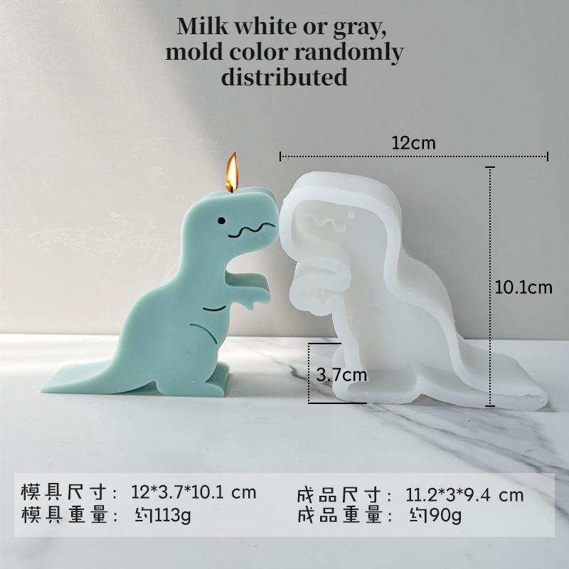 Dinosaur Series Silicone Molds Various Animal Aromatherapy Candles Plaster Resin Decoration Making Supplies Home Handmade Gifts