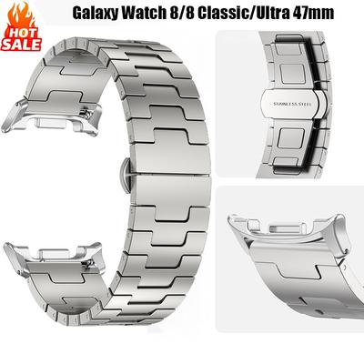 Kovový titanový řemínek pro Samsung Galaxy Watch 8 40 44mm/Classic 46mm Odolný náramek Galaxy Watch Ultra 2025 47MM Příslušenství