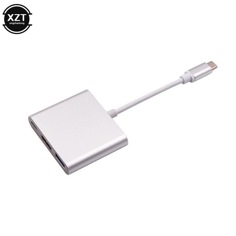 

Адаптер-концентратор USB C к HDMI-совместимому для Macbook Pro/Air Thunderbolt 3 USB Type C концентратор 4K порт USB 3.0 USB-C Power Delivery белый