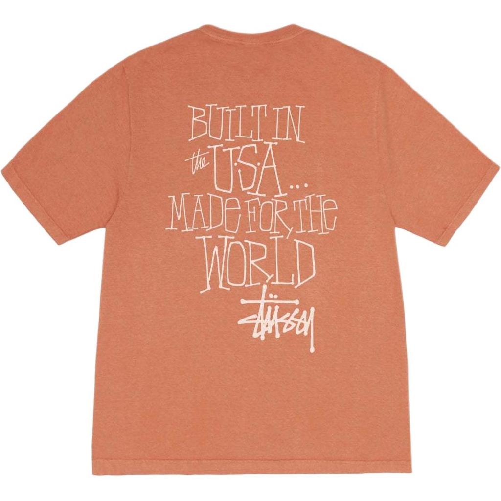 Stussy FW24 BUILT IN USA TEE PIGMENT DYED logoT Unisex 1905059