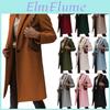 Women Autumn Winter Wool Blends Coats Turndown Collar Single Breasted Long Jackets Chamarras Para Mujeres Veste Femme
