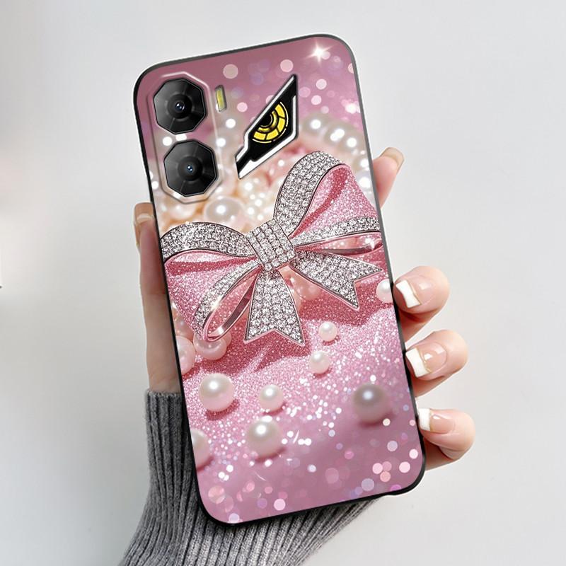 Custodia per Telefono Per ZTE Nubia Neo 3 5G Z2464N Custodia Estetica Moda Gatto Carino Cartone Animato Nero Morbido TPU Silicone Copertura Protettiva Completa