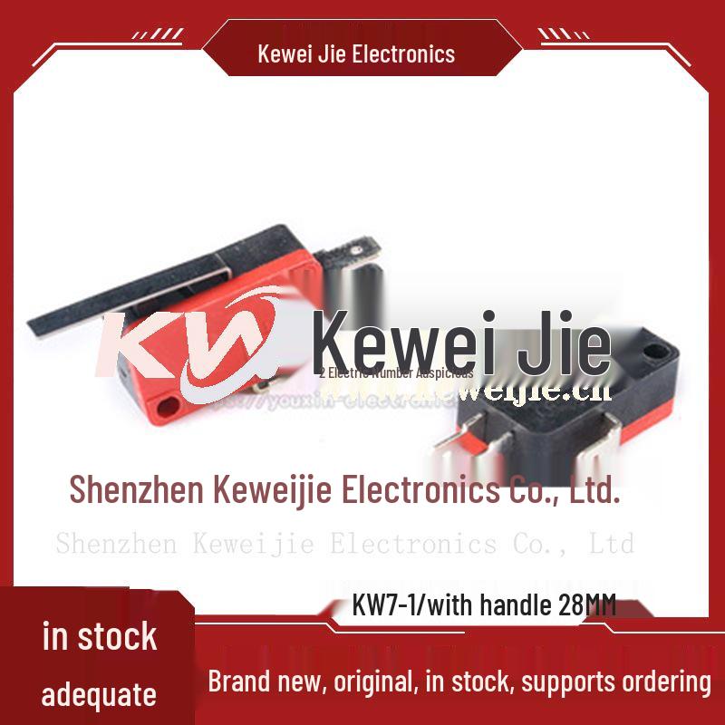 Copper Contact V-15 KW7-3 Micro Switch with Lever Optional, Copper Roller, and Push Button Limit Switch.