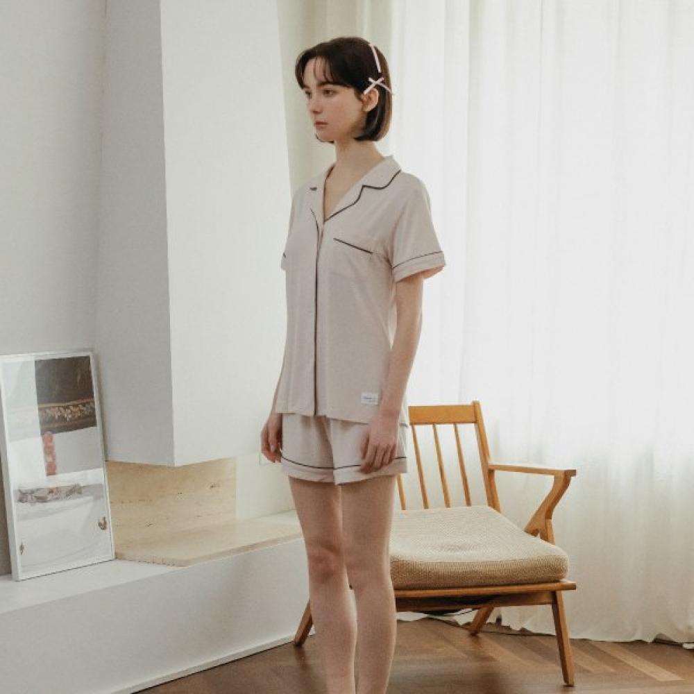 Frenchiel Micro Modal Short Sleeve Pajama Peach Fuzz  Fwpj062s 