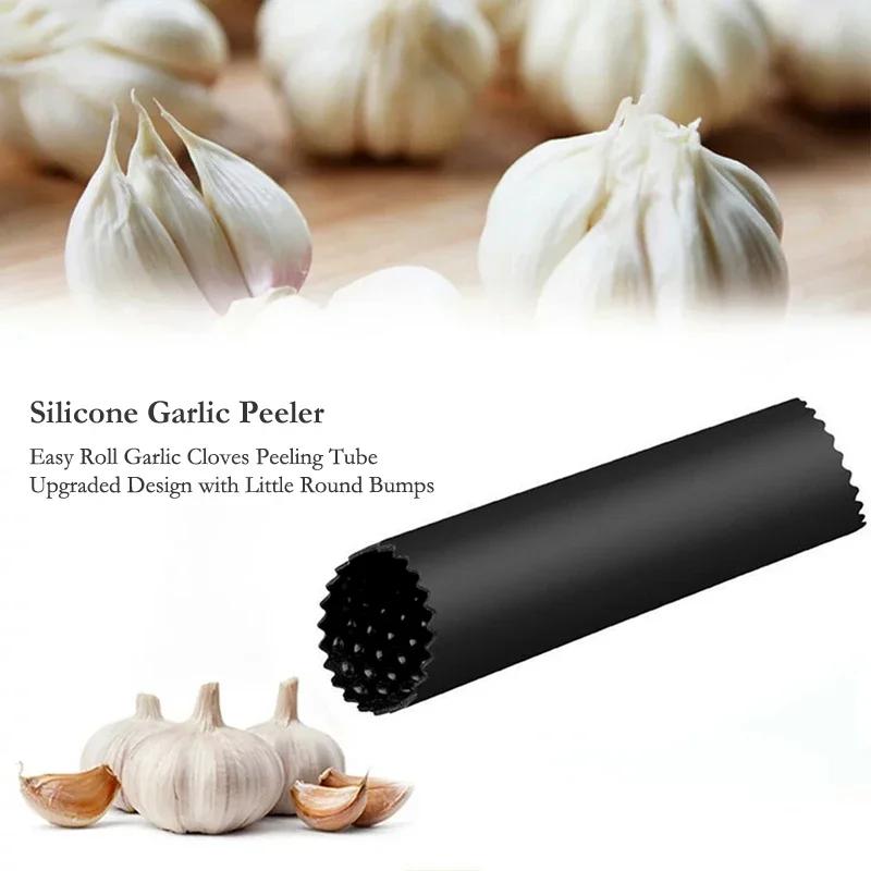 Silicone Garlic Peeler Garlic Peeling Tube Easy Garlic Cloves Skin Remover Silicone Tube Roller Home Gadgets Kitchen Accessories
