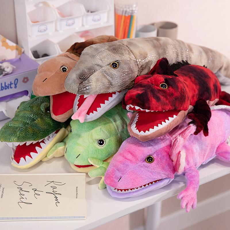 New 6 Styles Salamander Snake Plush Toy Boyfriend Gift Soft Stuffed Animal Amphibian Comfort Hand Puppet Birthday Gift