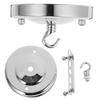 2Pcs Ceiling Canopy Chandelier Mounting Plate Pendant Light Cover Solid Wrought Resistant Easy Install for Home