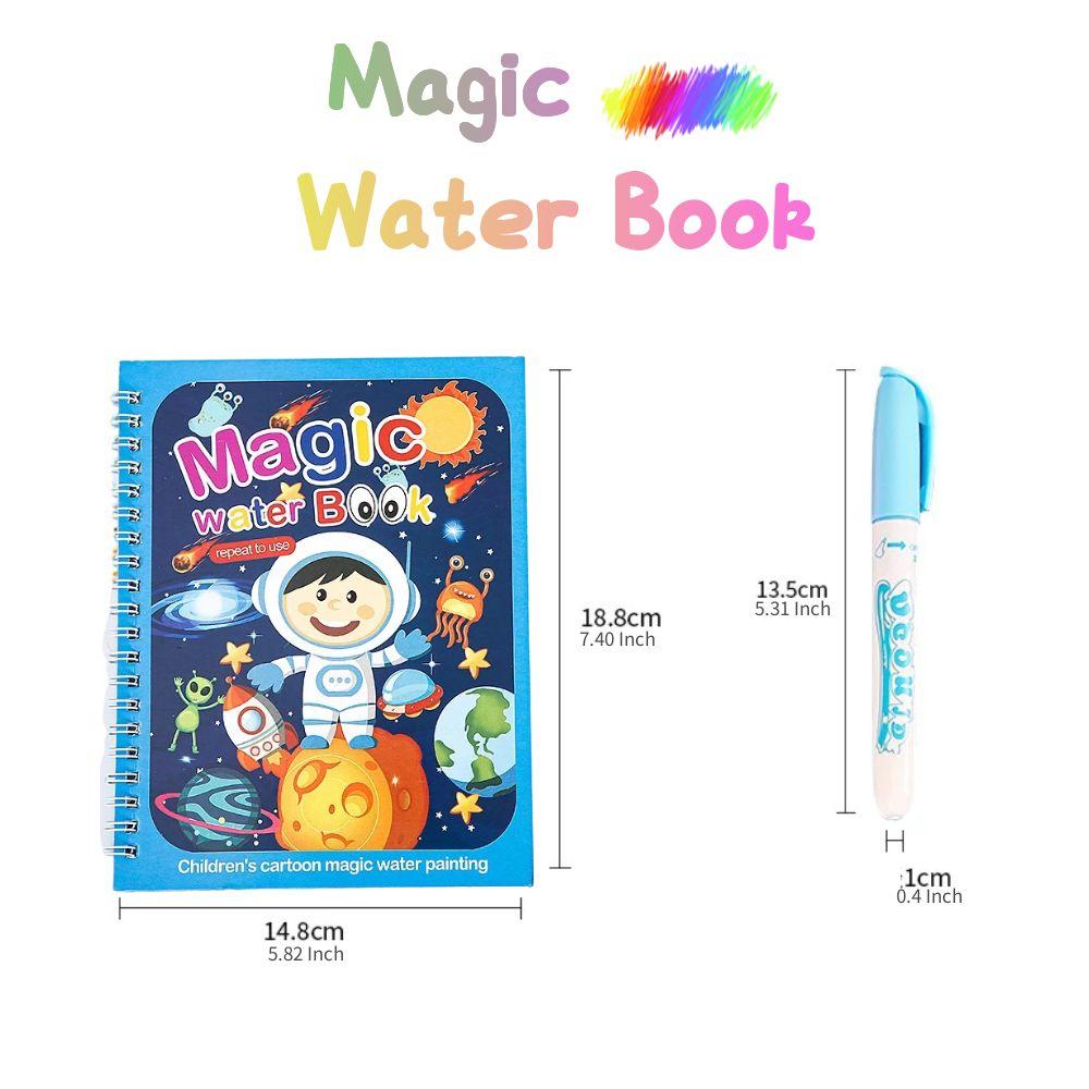 NEW 1pcs Magical Book Water Drawing Montessori Toys Reusable Coloring Book Magic Water Drawing Book Sensory Early Education Toys