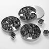 New 24 Pcs/Set Cookie Cutter Stainless Steel Fondant Cake Baking Mold Round Heart Flower Star Shape Biscuit Decorating Moulds