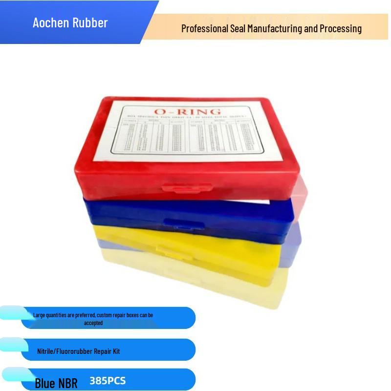 Nitrile O-ring Repair Kit - Red, Yellow, Blue O-rings & Seals Blue Repair Box
