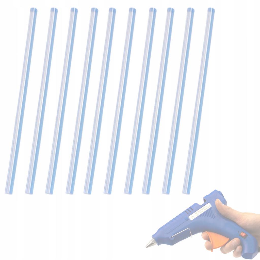 Rosfix Cola para Pistola de Cola Quente 11x300mm – Refis Universais 10 unid. | Transparente, Inodoro | Tempo de Fixação 30-40 Seg