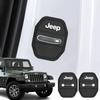4Pcs Silicone Car Door Lock Protector Cover Anti-Scratch for Jeep Wrangler Grand Cherokee Avenger Compass Wagoneer AJX1