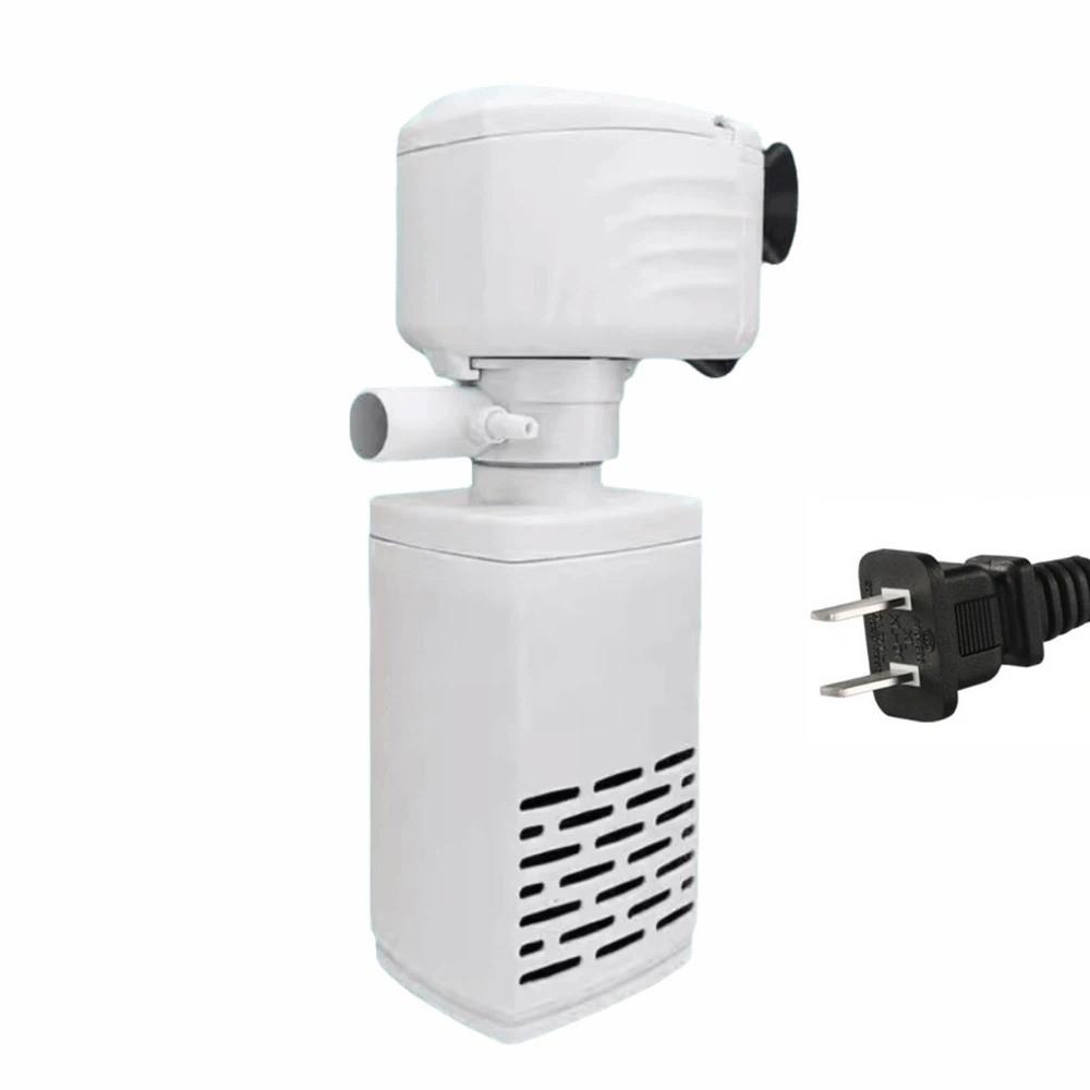 3 in 1 Aquarium Filter Pump Energy Efficient Silent Operation Submersible Filter Black Filter Cotton Plastic Water Filter Pump