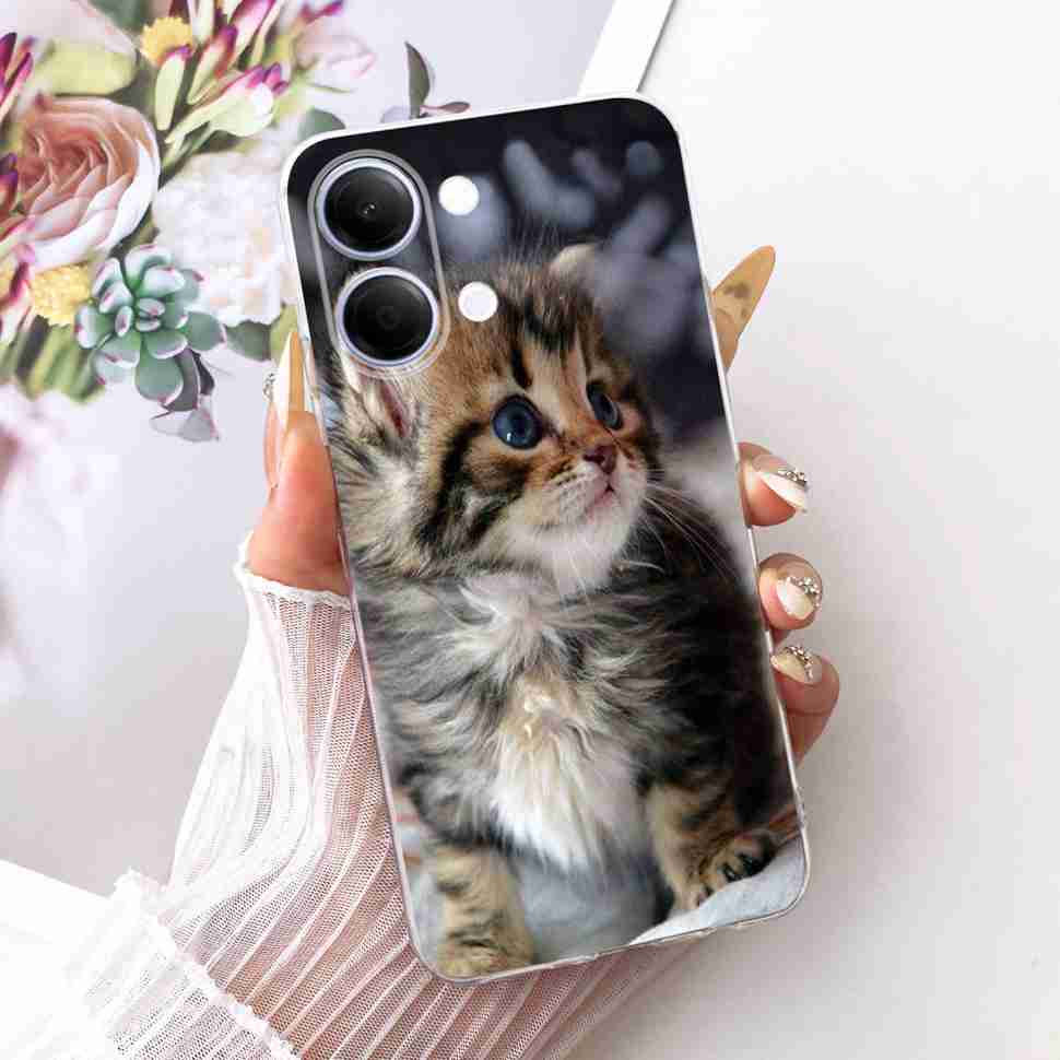 For vivo Y05 4G 6.74" Case Simple Cute Cartoon Cat Rabbit Silicone TPU Back Cover For Vivo y05 VIVO Y 05 4G Phone Cases Bumper