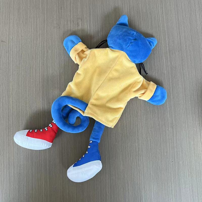 30Cm Pete The Cat Hand Puppet Plush Children Soft Doll Talk Show Party Props Christmas Doll Plush Toys Puppet Kids Gift