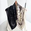 Luxury 70*70cm Square Scarf For Women Paisley Print Shawl Warps Elegant Neckerchief Bandanas Hijab Soft Stain Scarf