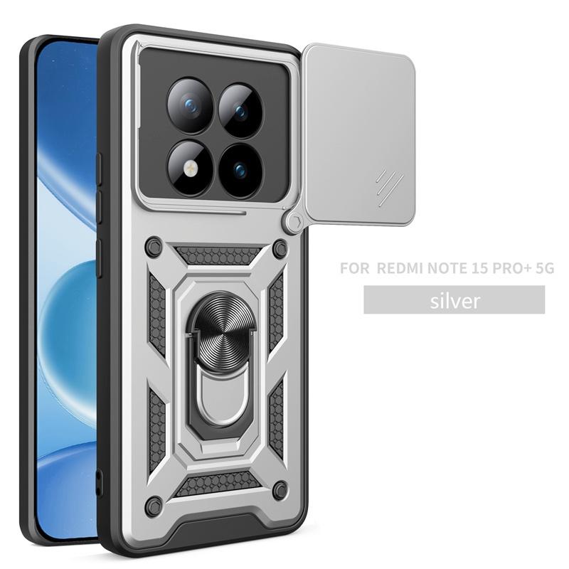 Armor Funda For Redmi Note 15 Pro Plus Car Magnetic Holder Ring Case For Xiaomi Redmy Note 15 Pro + Plus 5G Lens Protector Cover