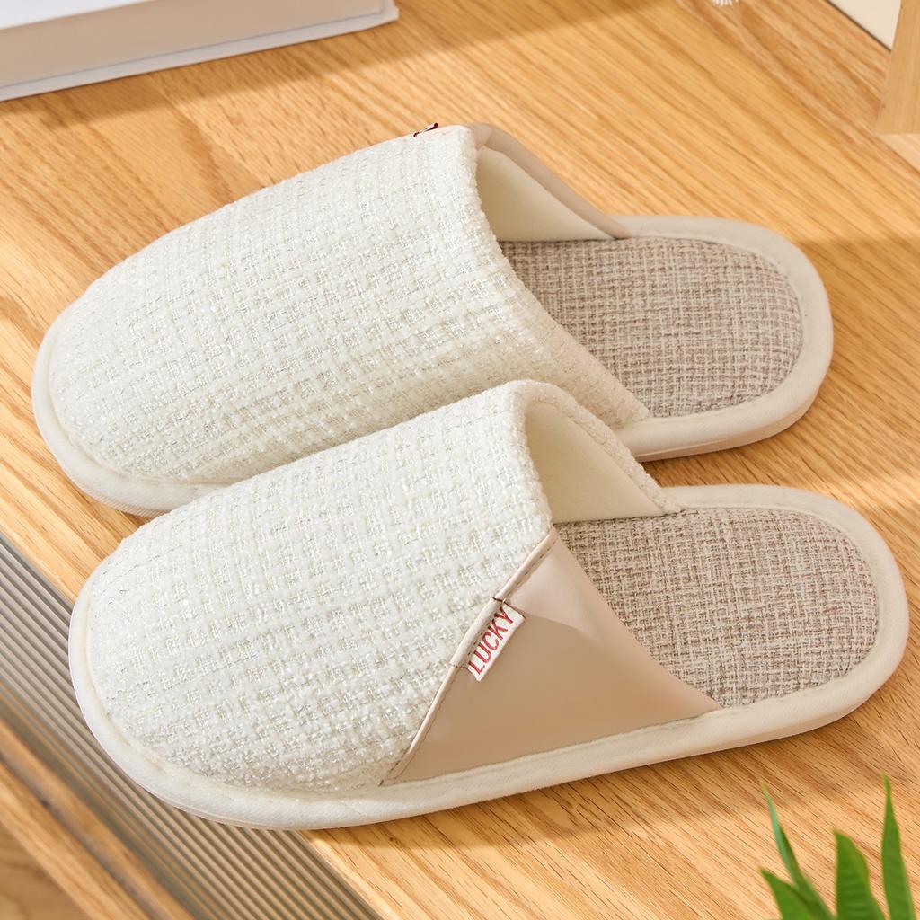 Baotou linen slippers 2025 new indoor home soft bottom breathable couple four seasons non-slip and deodorant slippers