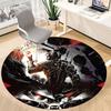 1PC Warrior Armor Office Round Rug, Non-slip, Soft and Durable Office Rug for Interior Decoration, Perfect for Office yy250915089