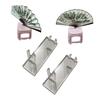 2 Piece Clear Acrylic Fan Holder Shelf With Sturdy Stable Design Elegant Fan Organizers For Collectibles Organization