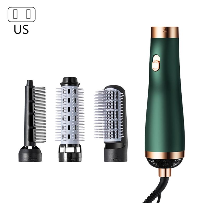 Professional Hair Dryer Brush Blow Rotating Hot Air Comb For Curler Straightener
